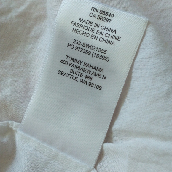 Tommy Bahama pink linen ikat ruffled dress XS - Picture 8 of 9